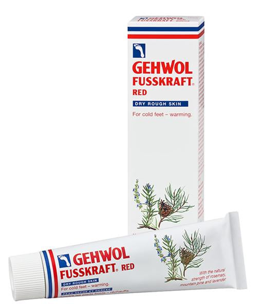 Gehwol Fusskraft Röd - Värmande Balsam för Torr och Spröd Hud (75 ml)