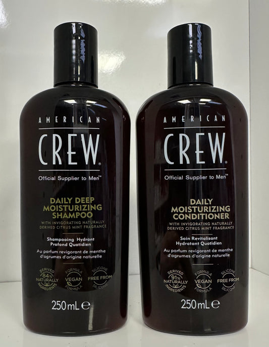 AMERICAN CREW
DAILY DEEP MOISTURIZING SHAMPOO
Schampo & balsam duo